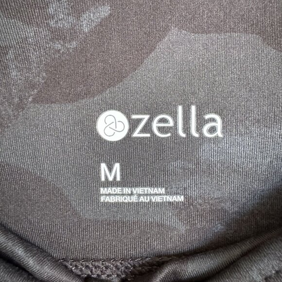 Zella Studio Lite Print High Waist 7/8 Leggings Med Grey Depth Say My Name Camo - Picture 9 of 9
